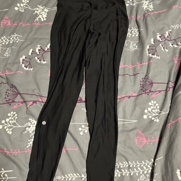 Lululemon Fleece Lined base Pace leggings size 10 - Picture 1 of 3